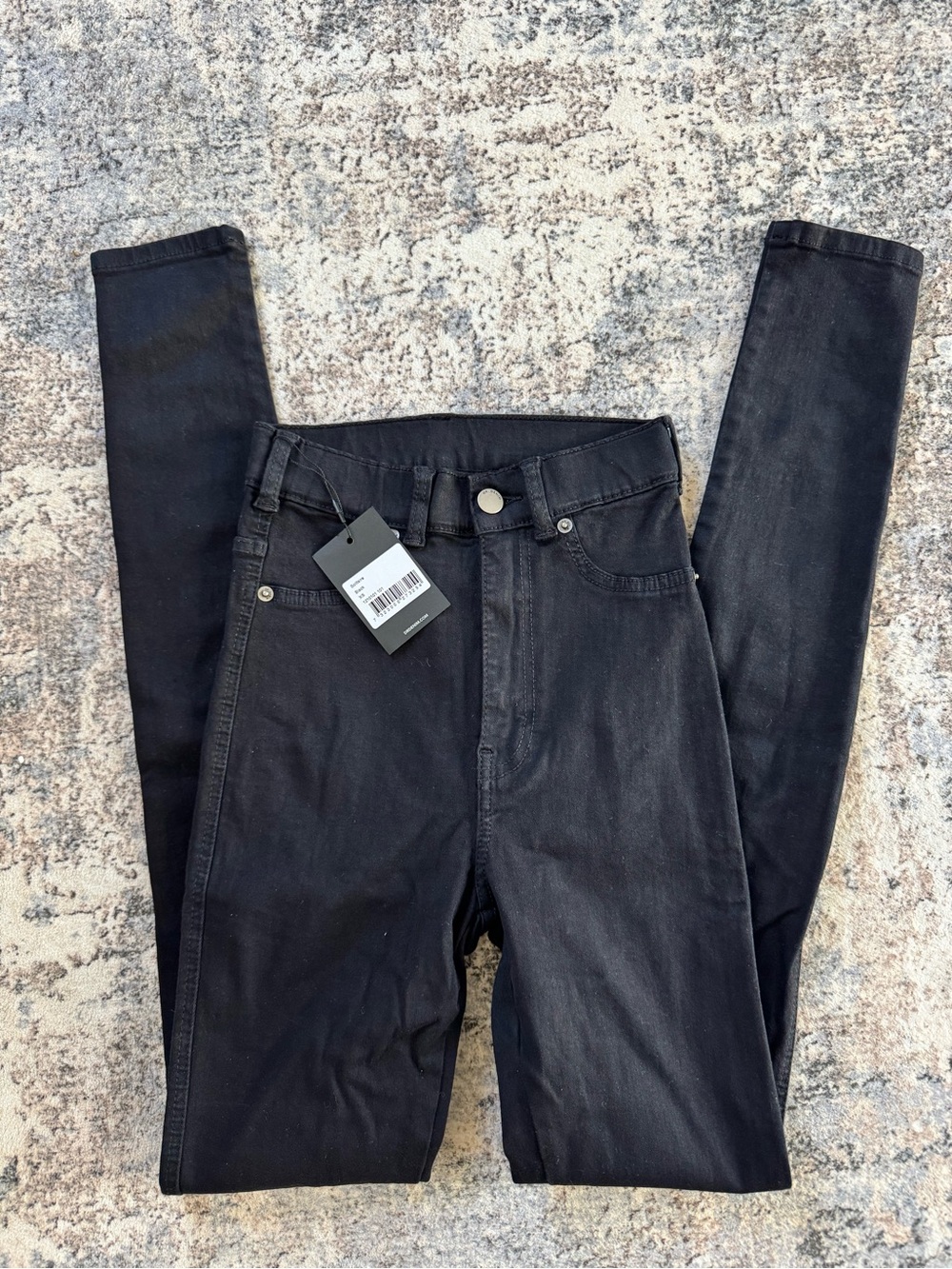 Women’s DRDENIM Black High-Rise Slim Jeans Sz. XS